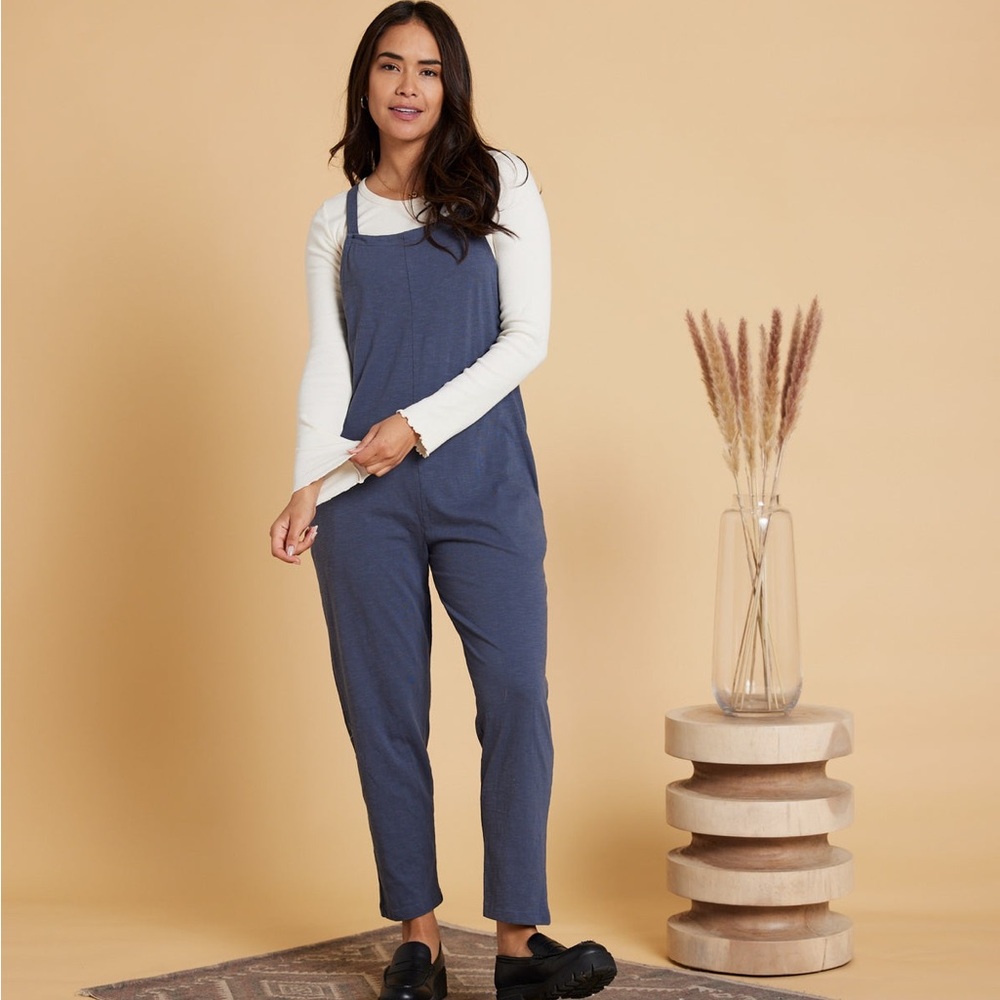 Known Supply Cadence Overall Blue Jumpsuit/romper size medium